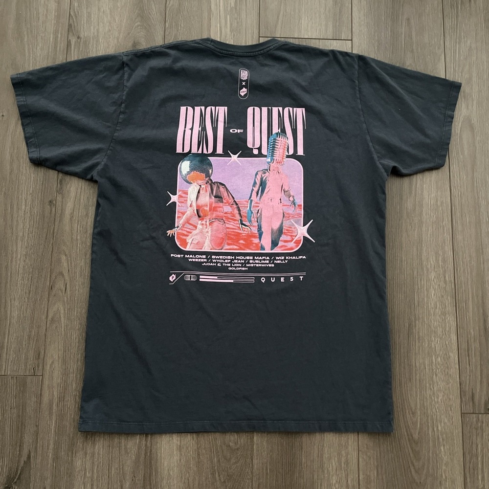 Best Of Quest Music Festival Short Sleeve T-Shirt Mens XL Post Malone Graphic